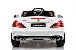 Электромобиль Barty Mercedes-Benz SL65 AMG изготовлен по лицензии XMX602 белый глянец - фото 25744