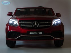 Электромобиль Barty Mercedes-Benz AMG GLS63 изготовлен по лицензии 4х4 полный привод HL228 вишня глянец - фото 25849