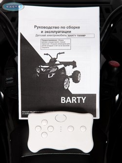 Электроквадроцикл Grizzly Next Barty 4х4 (полный привод) Т009МР черный - фото 26010