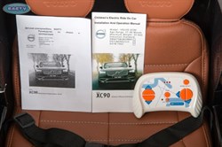 Электромобиль Barty VOLVO XC90 изготовлен по лицензии вишневый глянец - фото 26406