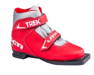 TREK Ботинки лыжные "Laser 3" красный (лого серебро) 75