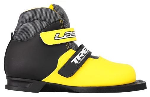 TREK Ботинки лыжные "Laser ИК" (желтый, лого белый)