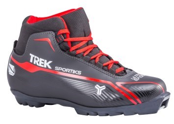 TREK Ботинки лыжные "Sportiks 2" черный (лого красный) N