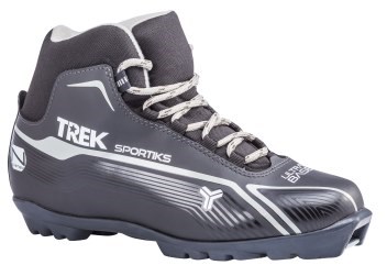 TREK Ботинки лыжные "Sportiks 4" черный (лого серый) N