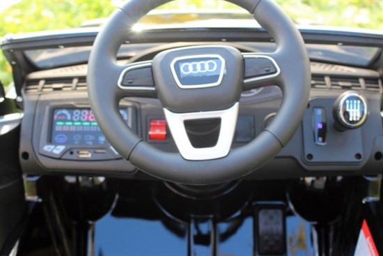 Электромобиль Barty Audi Q7 изготовлен по лицензии HL159 белый глянец - фото 34179