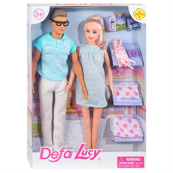Кукла "Дефа", "Семья", Кукла-папа, кукла-мама, кукла-малышка, аксесс., в/к 23*4.8*32.5 см JB0701242