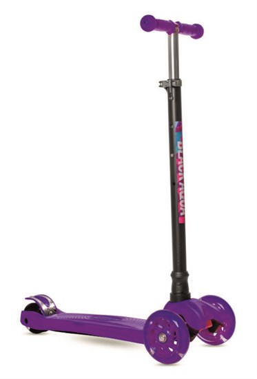 Самокат 3-х колесный "Black Aqua" MG003 цвет Фиолетовый