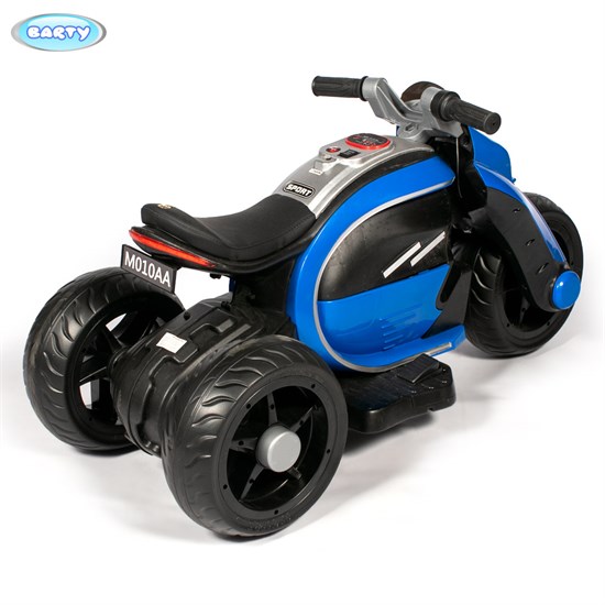 Детский электромотоцикл Barty M010AA, Синий - фото 45092