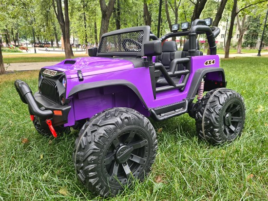 Электромобиль Jeep Wrangler M999MP, фиолетовый