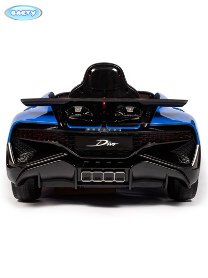 Электромобиль BARTY Bugatti DIVO HL338 (ЛИЦЕНЗИОННАЯ МОДЕЛЬ), Синий глянец - фото 45366