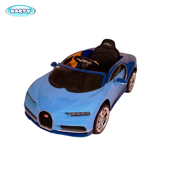 Электромобиль BARTY Bugatti Chiron HL318 (ЛИЦЕНЗИОННАЯ МОДЕЛЬ), Голубой с синим