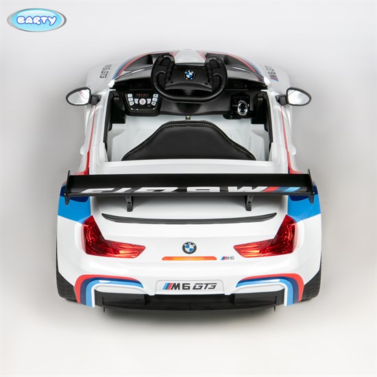 Электромобиль BMW M6 GT3 Z6666R, Белый - фото 45763
