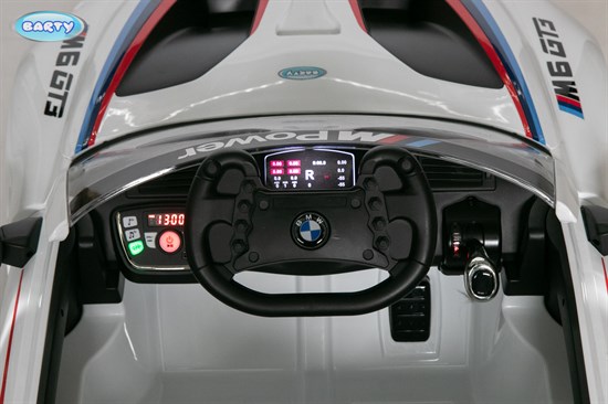 Электромобиль BMW M6 GT3 Z6666R, Белый - фото 45766