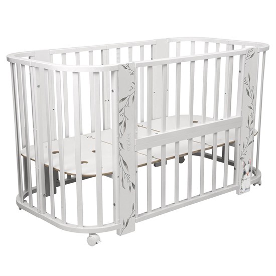 INDIGO Кровать Baby Line 5 в 1 с поперечным маятником - фото 48043