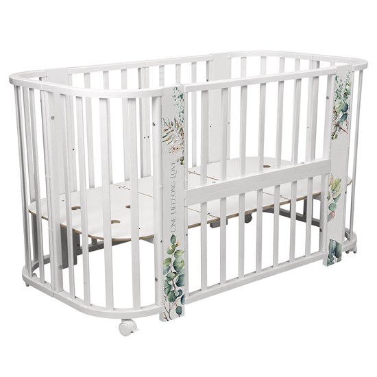 INDIGO Кровать Baby Line 5 в 1 с поперечным маятником - фото 48046