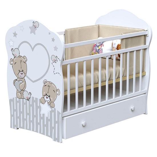 ВДК Кровать FOREVER FRIENDS маятник, ящик - фото 48201