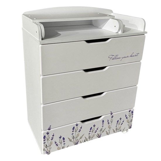 INDIGO Комод Baby Line 800/4 ЛДСП, МДФ - фото 48283