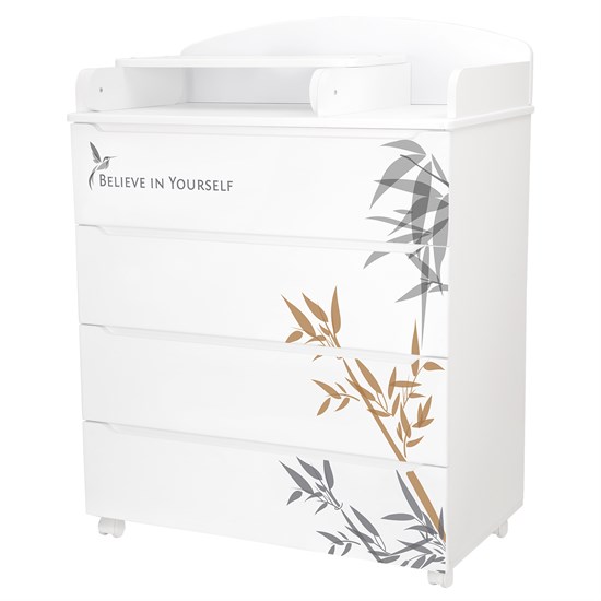 INDIGO Комод Green Line 800/4 ЛДСП, МДФ