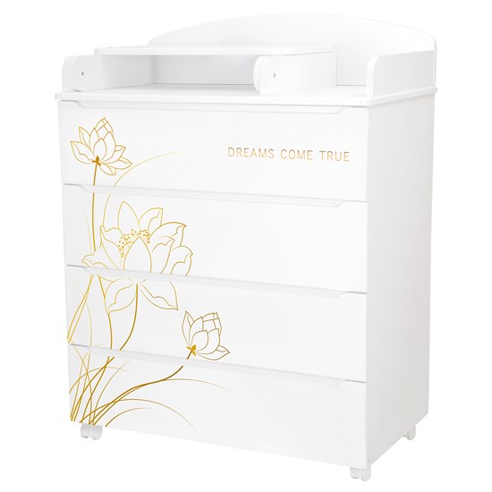 INDIGO Комод Green Line 800/4 ЛДСП, МДФ - фото 48365