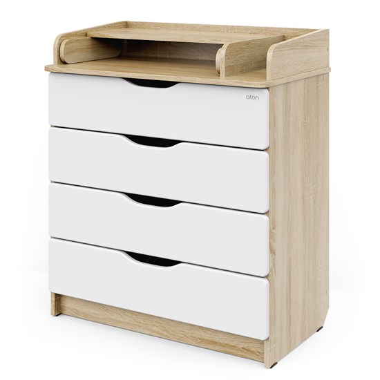 АТОН Комод СИРИУС-2 WOOD ПВХ 800/4 - фото 48415