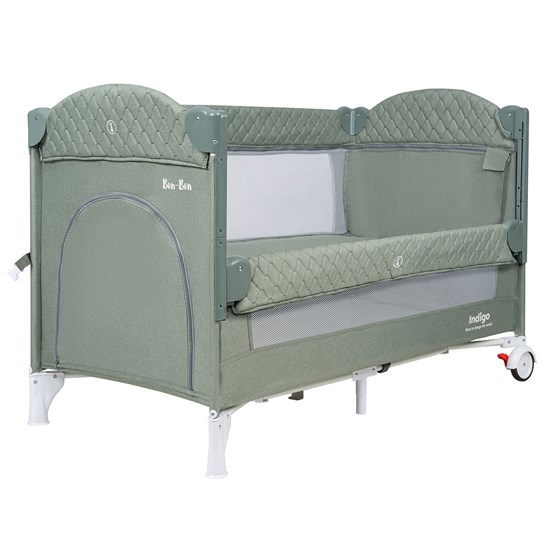 INDIGO Кровать-манеж BON-BON (2 уровня) - фото 48436