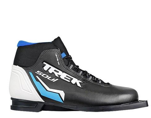 TREK Ботинки лыжные &quot;Soul ИК&quot; (черный, лого синий)