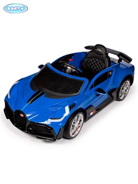 Электромобиль BARTY Bugatti DIVO HL338 (ЛИЦЕНЗИОННАЯ МОДЕЛЬ), Синий глянец