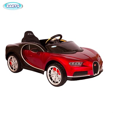 Электромобиль BARTY Bugatti Chiron HL318 (ЛИЦЕНЗИОННАЯ МОДЕЛЬ), Красно черный