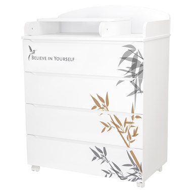 INDIGO Комод Green Line 800/4 ЛДСП, МДФ